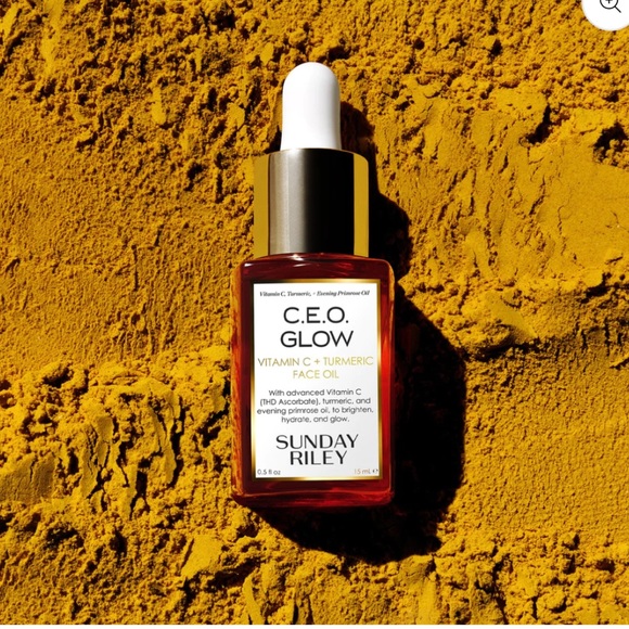 Sunday Riley CEO Glow vitamin c + turmeric face oil - brand new .5 fl oz - Picture 10 of 11